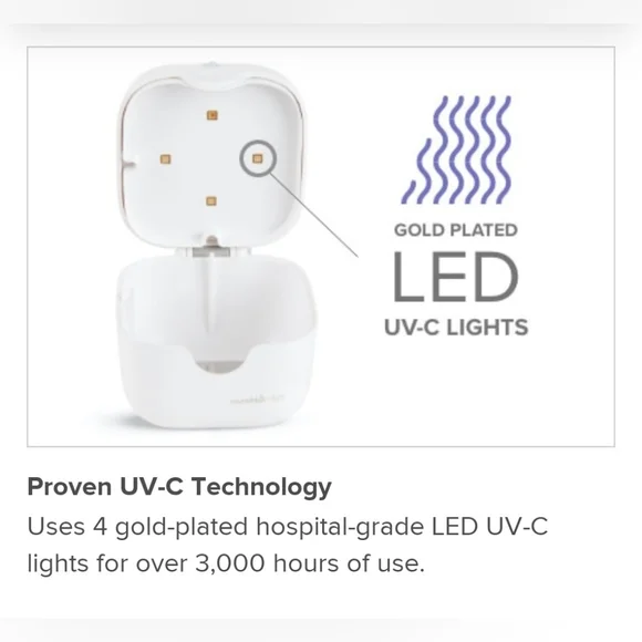 Munchkin 59s Mini Portable UV-C Sterilizer - Picture 5 of 7